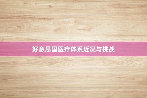 好意思国医疗体系近况与挑战